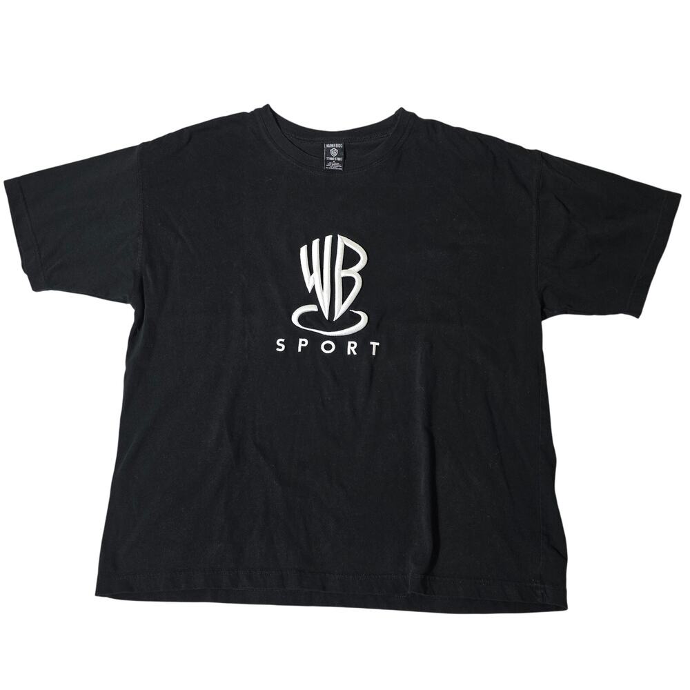 Vintage 90s 1996 WB Warner Bros Sport Studios TV Embroidered T-Shirt Size XL